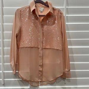 Reiss Silk Sequins Shirt